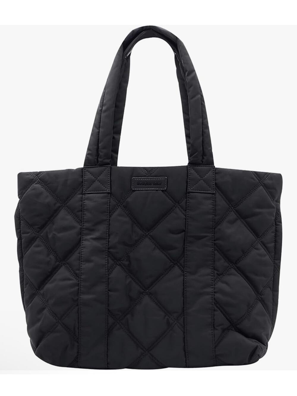 Amazing Song Black Quilted Puffer Tote Bag Large Travel Work Gym Bag